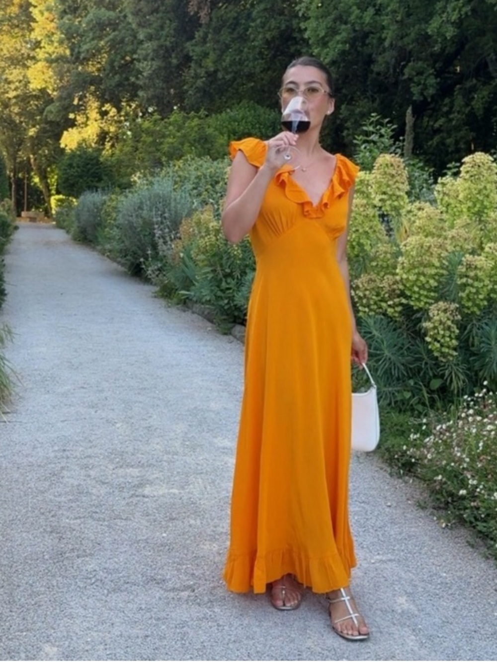Doen Arleen Maxi Dress Nasturtium Orange NEW